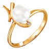 z1-8446 Кольцо с жемчугом. Серебро 925. 