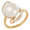 z1-7873 Кольцо с жемчугом. Серебро 925. 