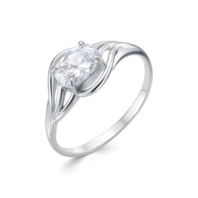 z1-10906 Кольцо с фианитами. Серебро 925.