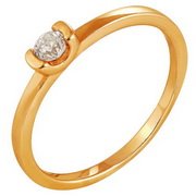 1-098 zd Кольцо с бриллиантами.Золото 585.