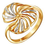 z1-8539 Кольцо без вставок. Золото 585.