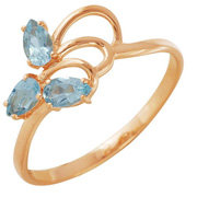 z1-7708 Кольцо с полудрагоценными вставками. Золото 585. 