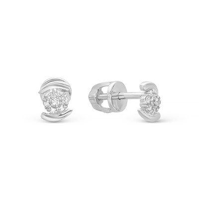 z2-8883 Серьги с фианитами. Серебро 925.
