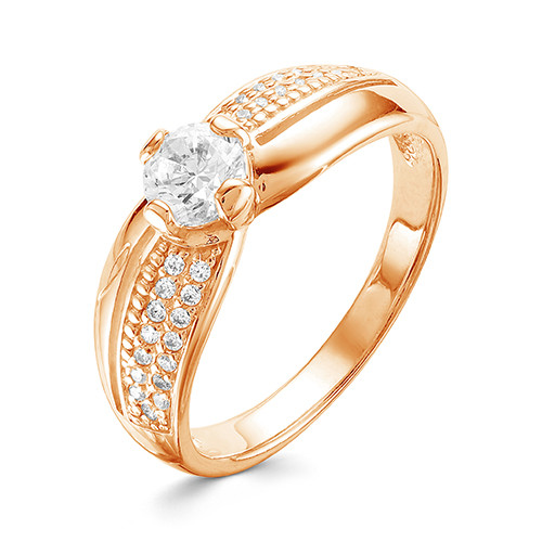 z1-9646 Кольцо с фианитами. Золото 585.  