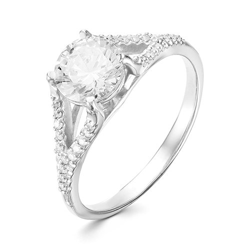 z1-9684 Кольцо с фианитами. Серебро 925. 