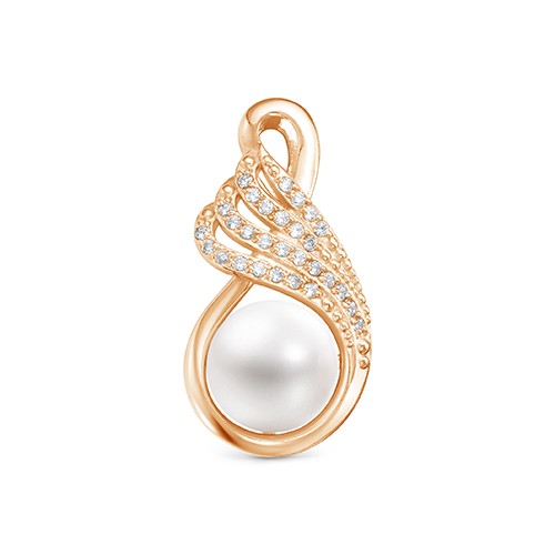 z3-9986 Подвеска с жемчугом. Золото 585. 