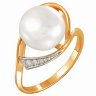 z1-8323 Кольцо с жемчугом. Серебро 925. 