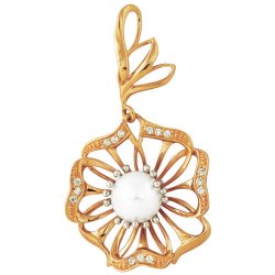 z3-7541 Подвеска с жемчугом. Серебро 925.