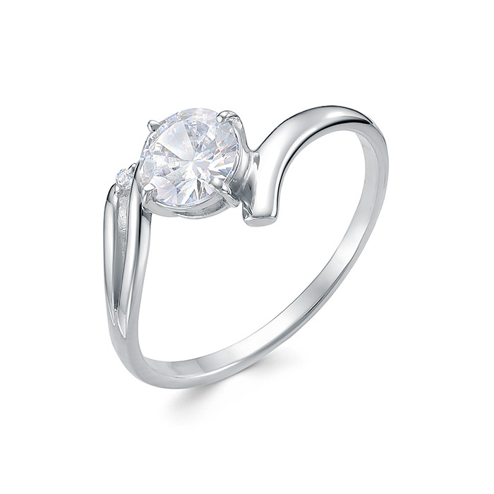 z1-10902 Кольцо с фианитами. Серебро 925. 