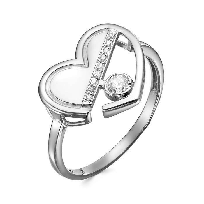 z1-11323 Кольцо с фианитами. Серебро 925.  