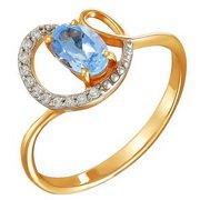 z1-8612 Кольцо с полудрагоценными вставками. Золото 585.