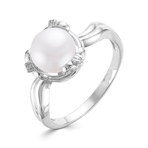 z1-9611 Кольцо с жемчугом. Серебро 925. 