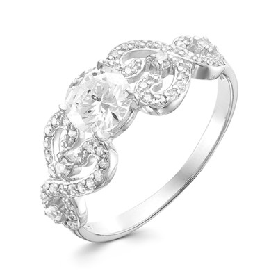 z1-9633 Кольцо с фианитами. Серебро 925.