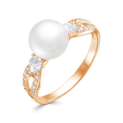 z1-9851 Кольцо с жемчугом. Золото 585.