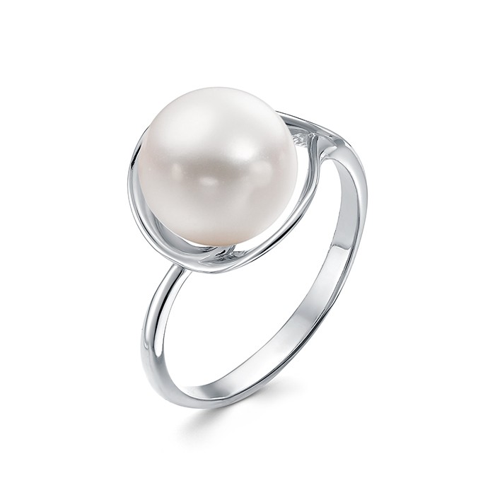 z1-10527 Кольцо с жемчугом. Серебро 925. 