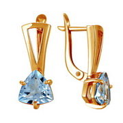 z2-8369 Серьги с фианитами. Серебро 925. 