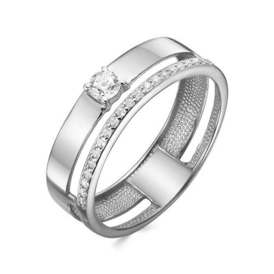 z1-11326 Кольцо с фианитами. Серебро 925.