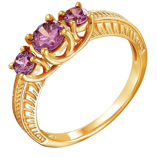 z1-8680 Кольцо с полудрагоценными вставками. Золото 585. 