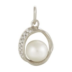 z3-8033 Подвеска с жемчугом. Серебро 925.