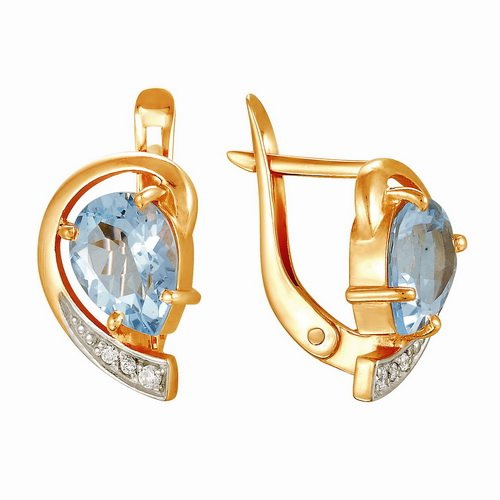 z2-8353 Серьги с фианитами. Серебро 925. 