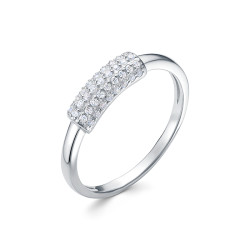 z1-10831 Кольцо с фианитами. Серебро 925.