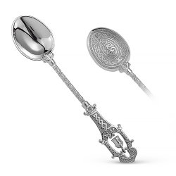 7019 Ложка с колокольчиком. Серебро 925.