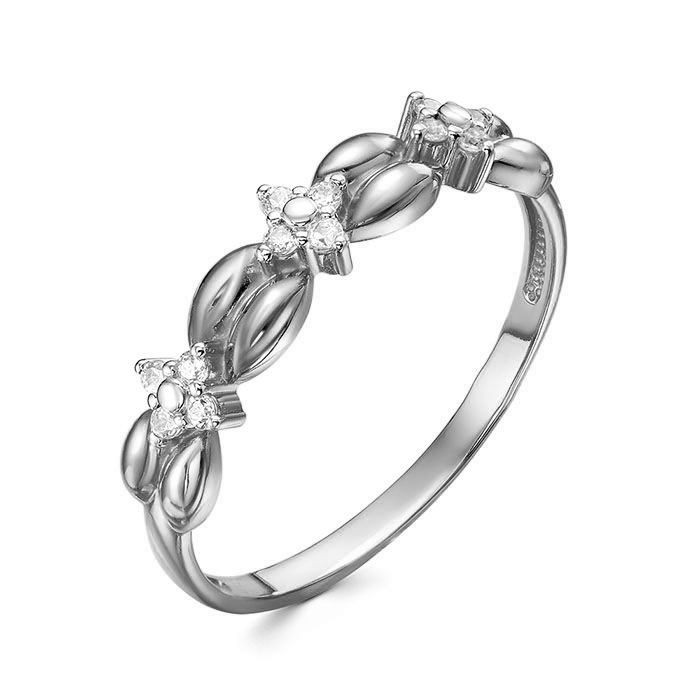 z1-11265 Кольцо с фианитами. Серебро 925. 