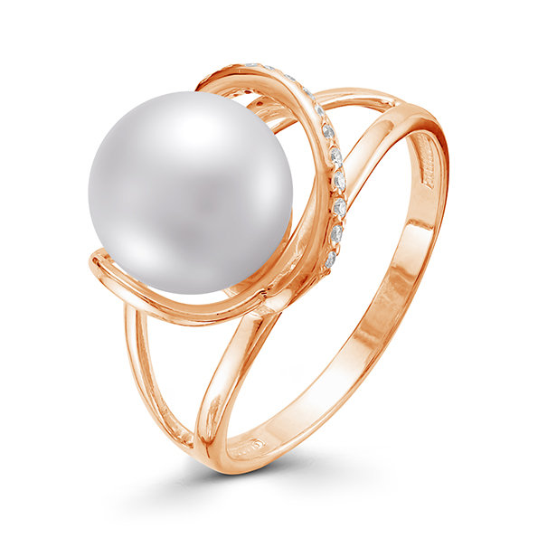 z1-9369 Кольцо с жемчугом. Серебро 925. 