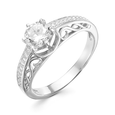 z1-9639 Кольцо с фианитами. Серебро 925.