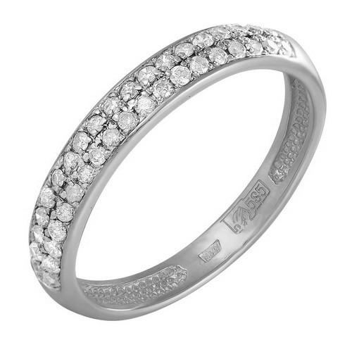 z1-7919 Кольцо с фианитами. Серебро 925.  