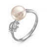 z1-8898 Кольцо с жемчугом. Серебро 925. 