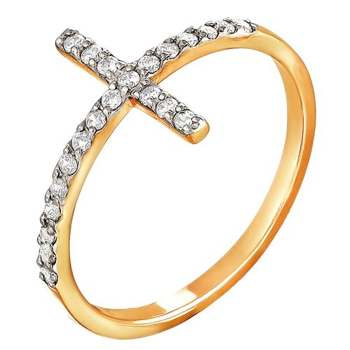 z1-8587 Кольцо с бриллиантовой россыпью. Золото 585. 