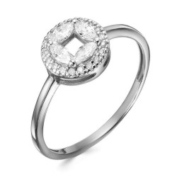 z1-11328 Кольцо с фианитами. Серебро 925.