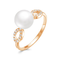 z1-9853 Кольцо с жемчугом. Золото 585.