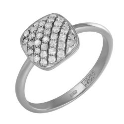 z1-7932 Кольцо с фианитами. Серебро 925.