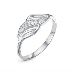 z1-10134 Кольцо с фианитами. Серебро 925.