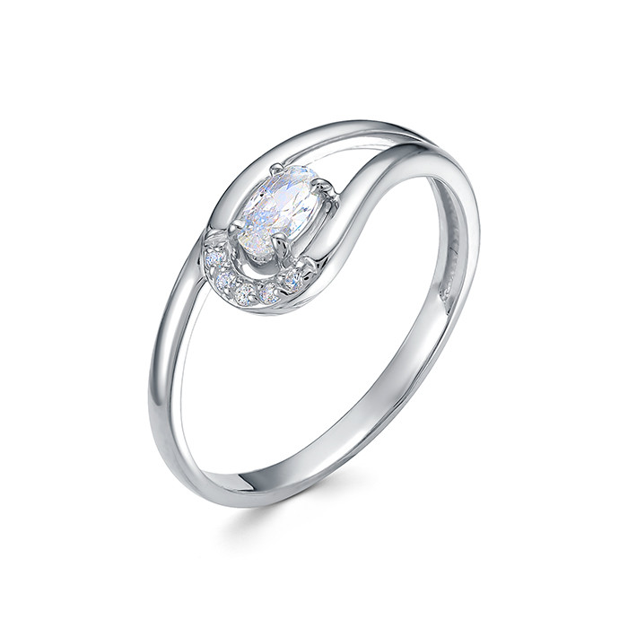 z1-10533 Кольцо с фианитами. Серебро 925.  