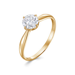 z1-10976 Кольцо с фианитами. Золото 585.