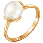 z1-8301 Кольцо с жемчугом. Золото 585.