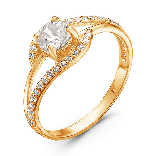 z1-8973 Кольцо с фианитами. Золото 585. 