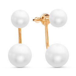 z2-9173 Серьги с жемчугом. Золото 585.
