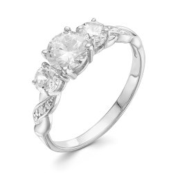 z1-9685 Кольцо с фианитами. Серебро 925.