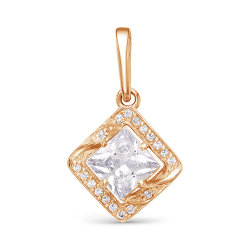 z3-9728 Подвеска с фианитами. Золото 585.