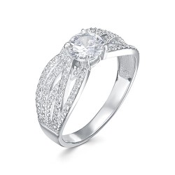 z1-10054 Кольцо с фианитами. Серебро 925.