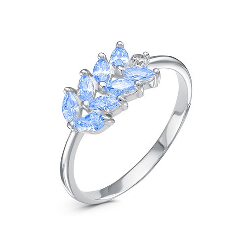 z1-10133 Кольцо с фианитами. Серебро 925. 