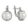z2-8626 Серьги с жемчугом. Серебро 925. 