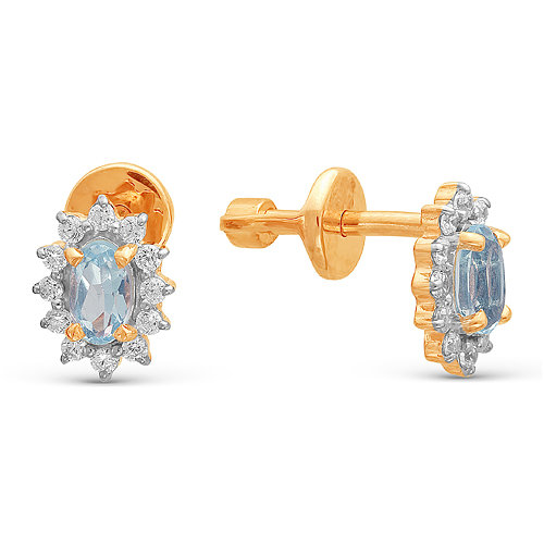 z2-8749 Серьги с фианитами. Серебро 925. 