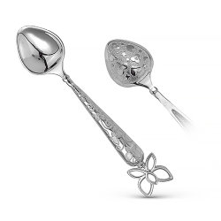 7024 Ложка ажурная. Серебро 925.