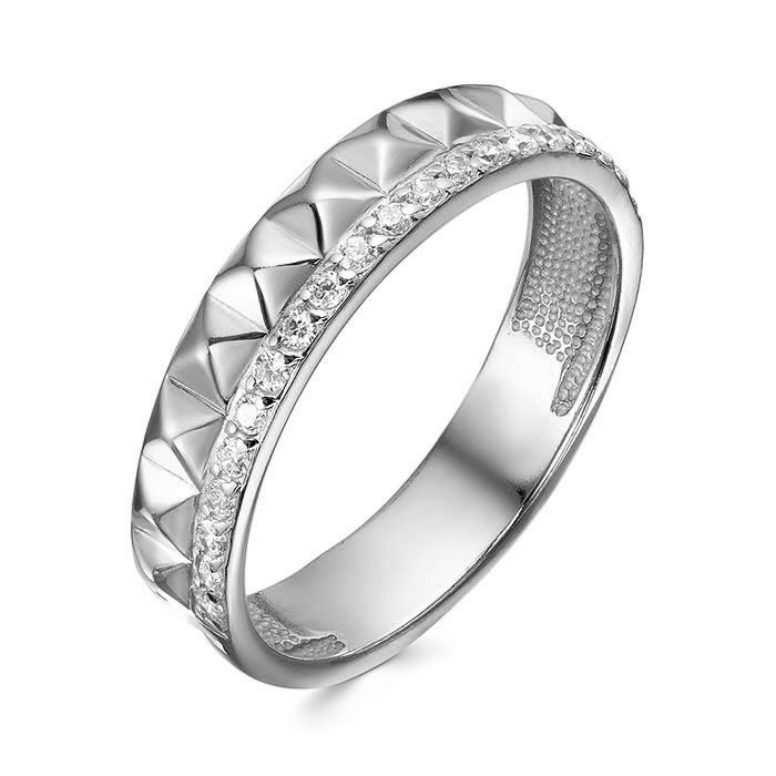 z1-11336 Кольцо с фианитами. Серебро 925.  