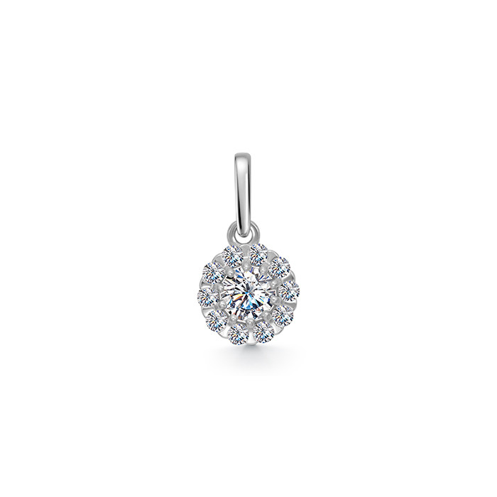z3-11498 Подвеcка с фианитами. Серебро 925. 
